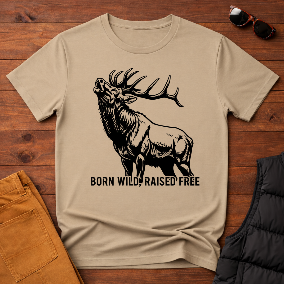 Born Wild Raised Free T-Shirt