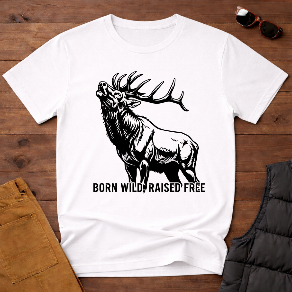 Born Wild Raised Free T-Shirt
