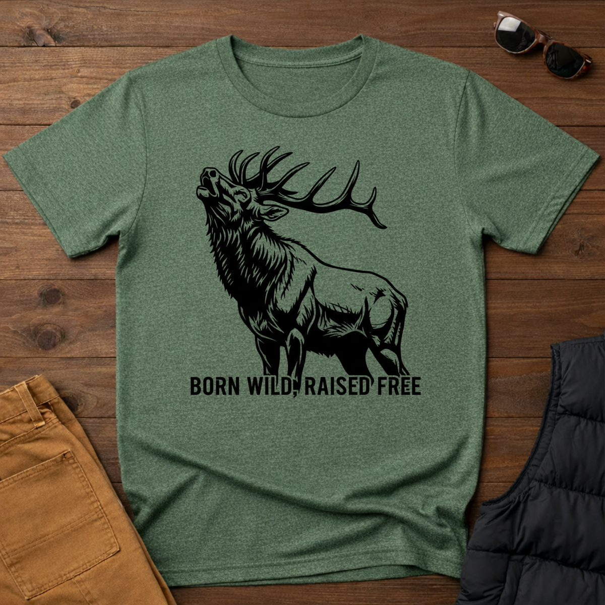 Born Wild Raised Free T-Shirt