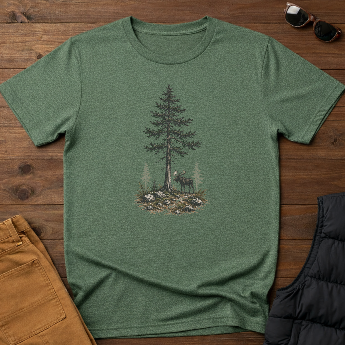 Moose And Pine T-Shirt