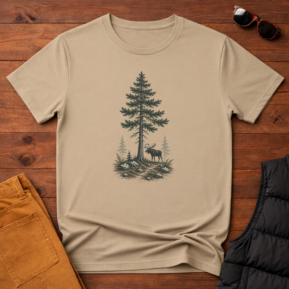 Moose And Pine T-Shirt