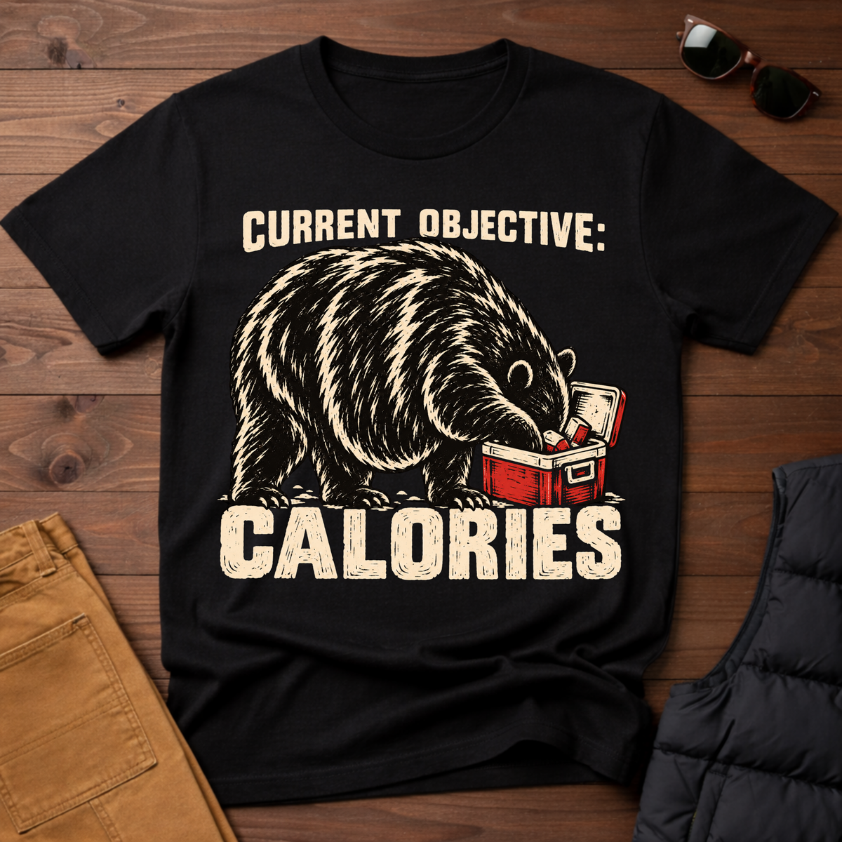 Current Objective Calories Bear Tee