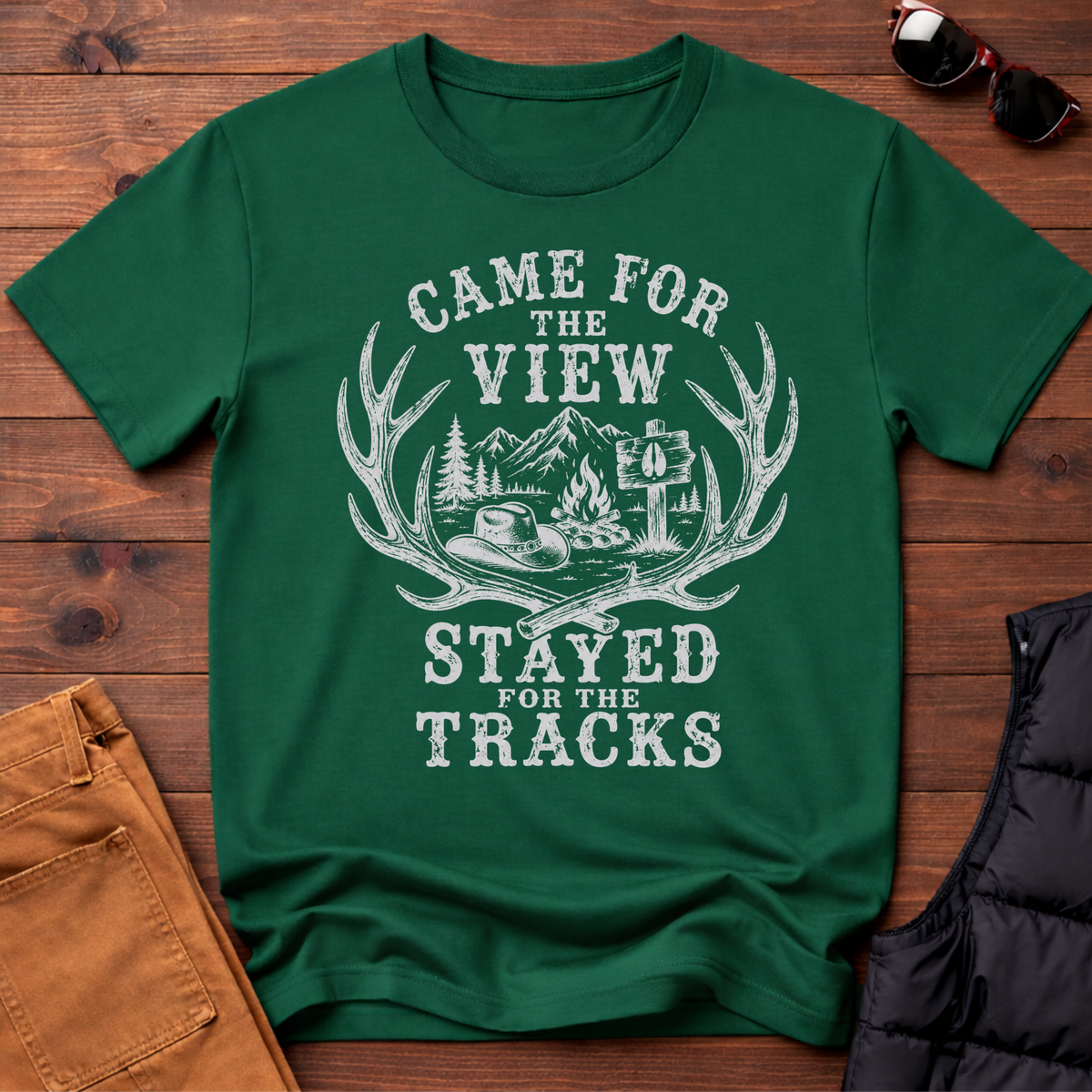 Came for the View Stayed for the Tracks T-Shirt