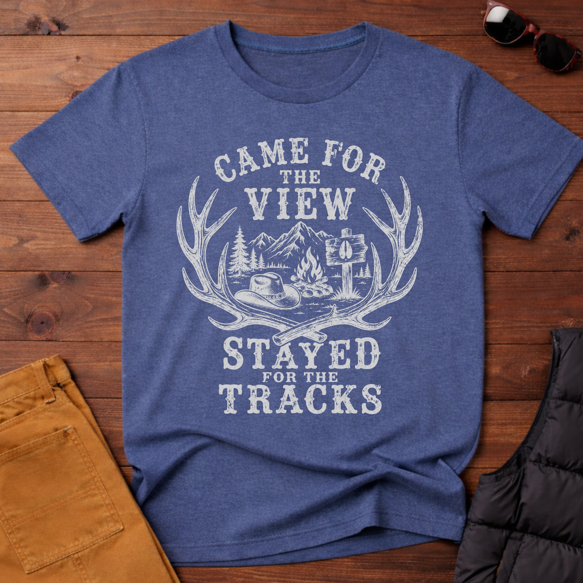 Came for the View Stayed for the Tracks T-Shirt