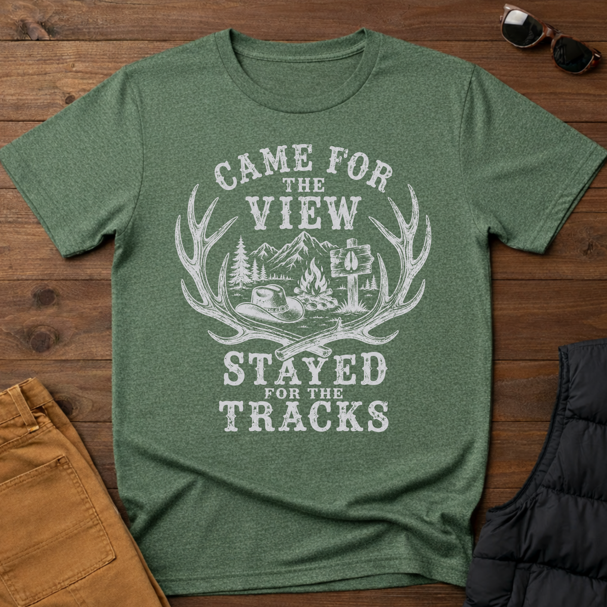 Came for the View Stayed for the Tracks T-Shirt