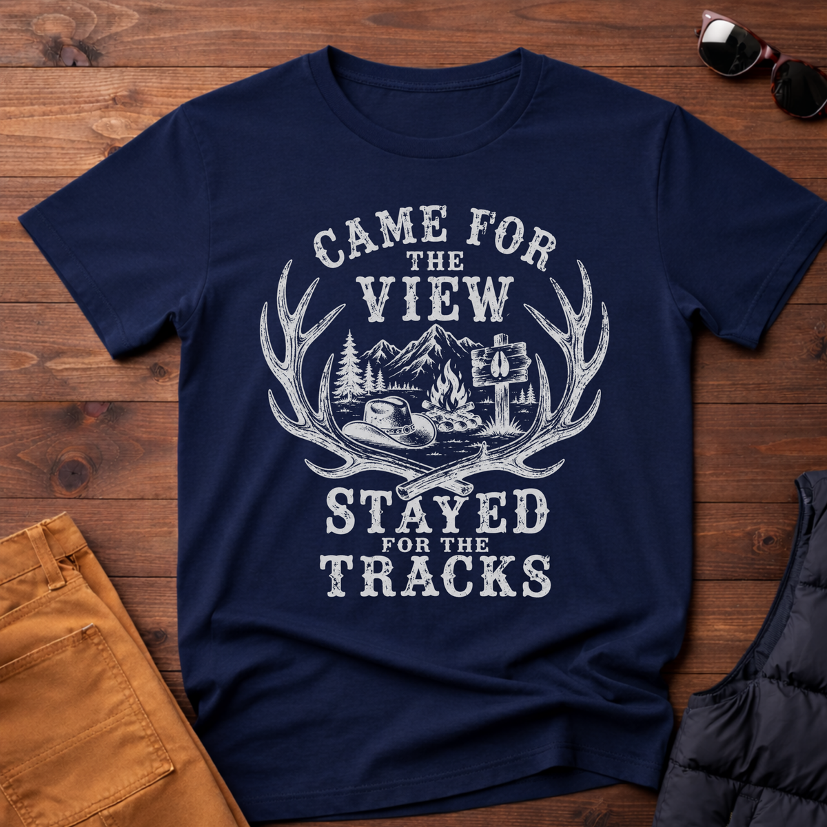 Came for the View Stayed for the Tracks T-Shirt
