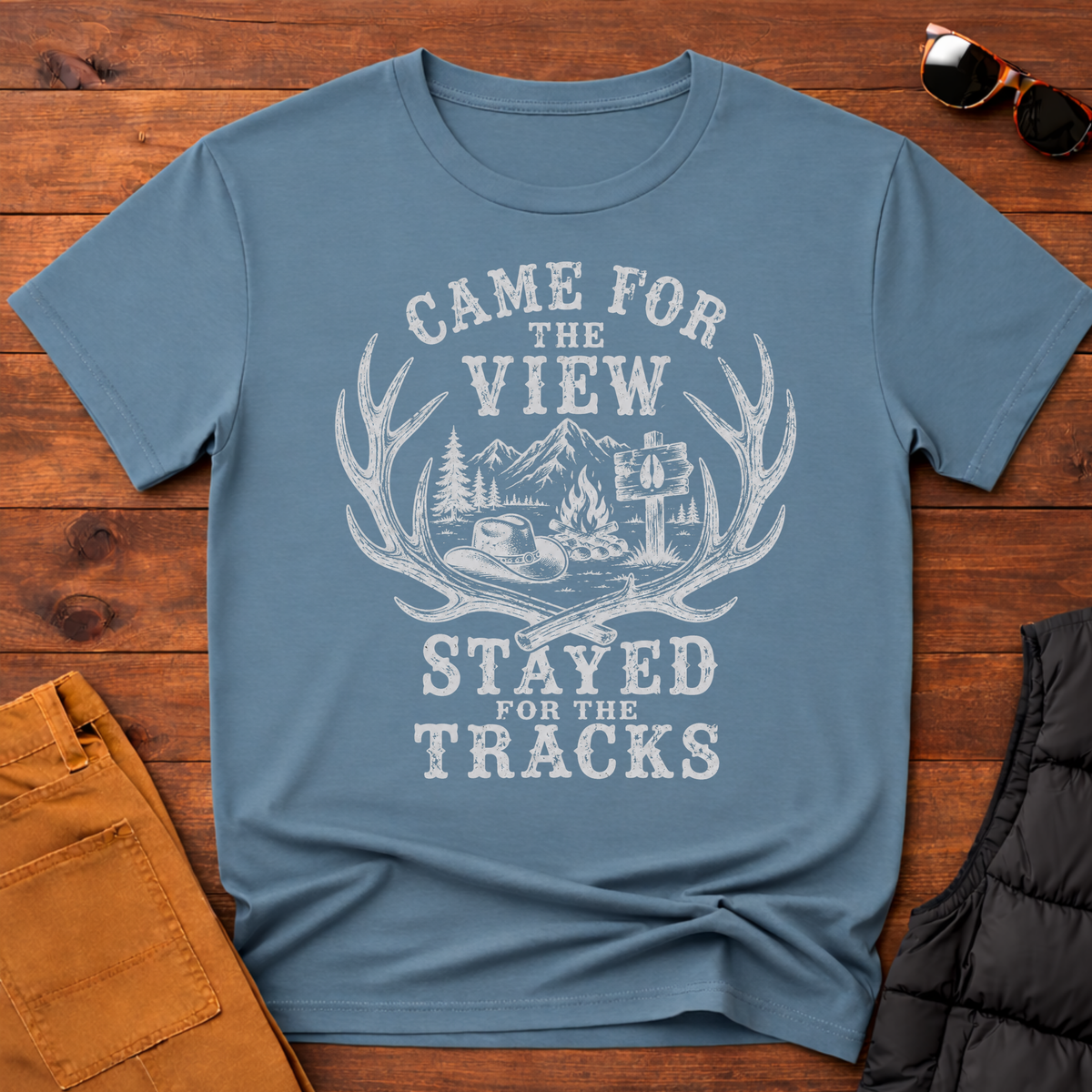 Came for the View Stayed for the Tracks T-Shirt