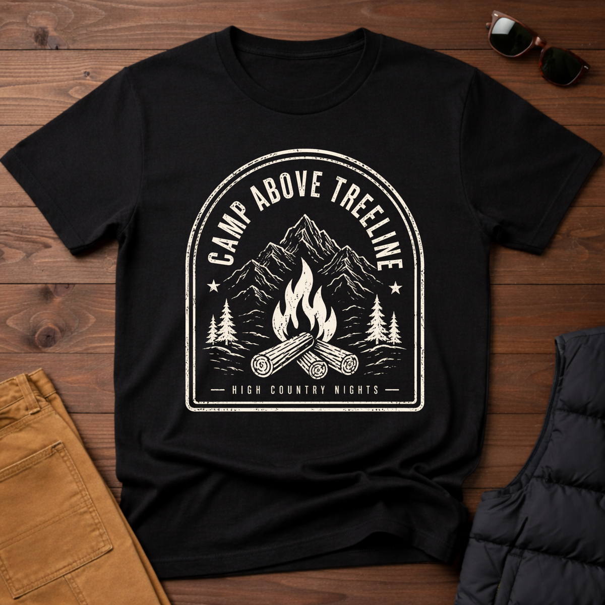 Camp Above Treeline T-Shirt