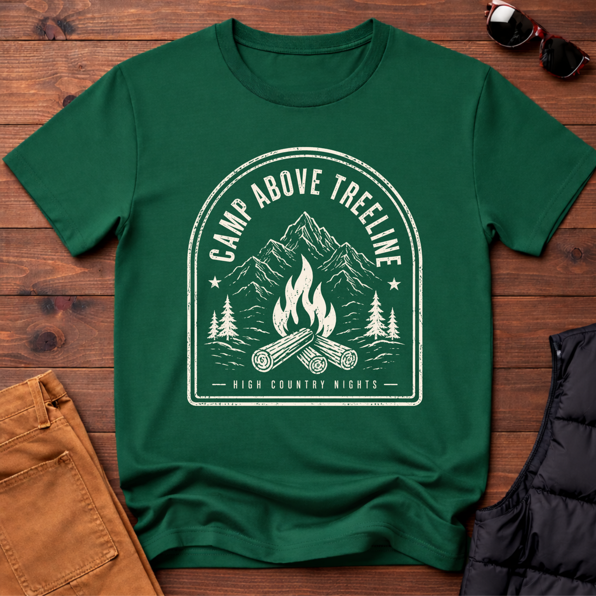 Camp Above Treeline T-Shirt