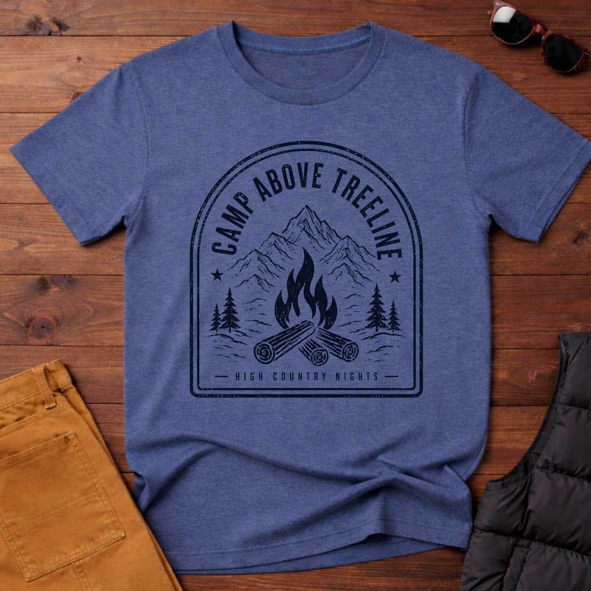 Camp Above Treeline T-Shirt