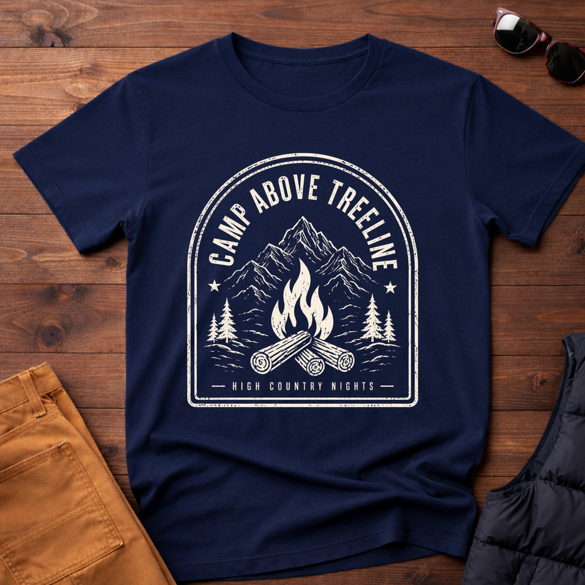Camp Above Treeline T-Shirt