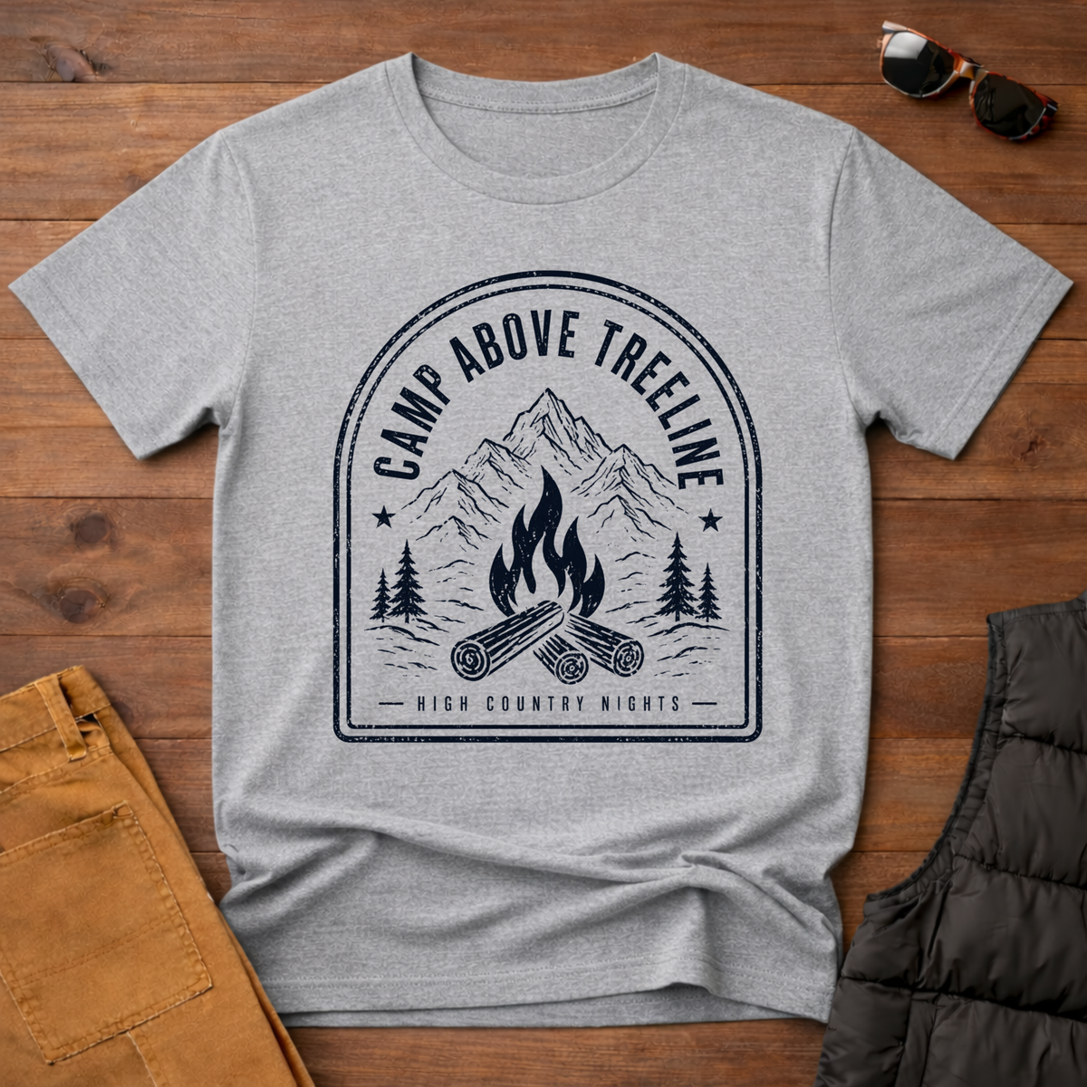 Camp Above Treeline T-Shirt