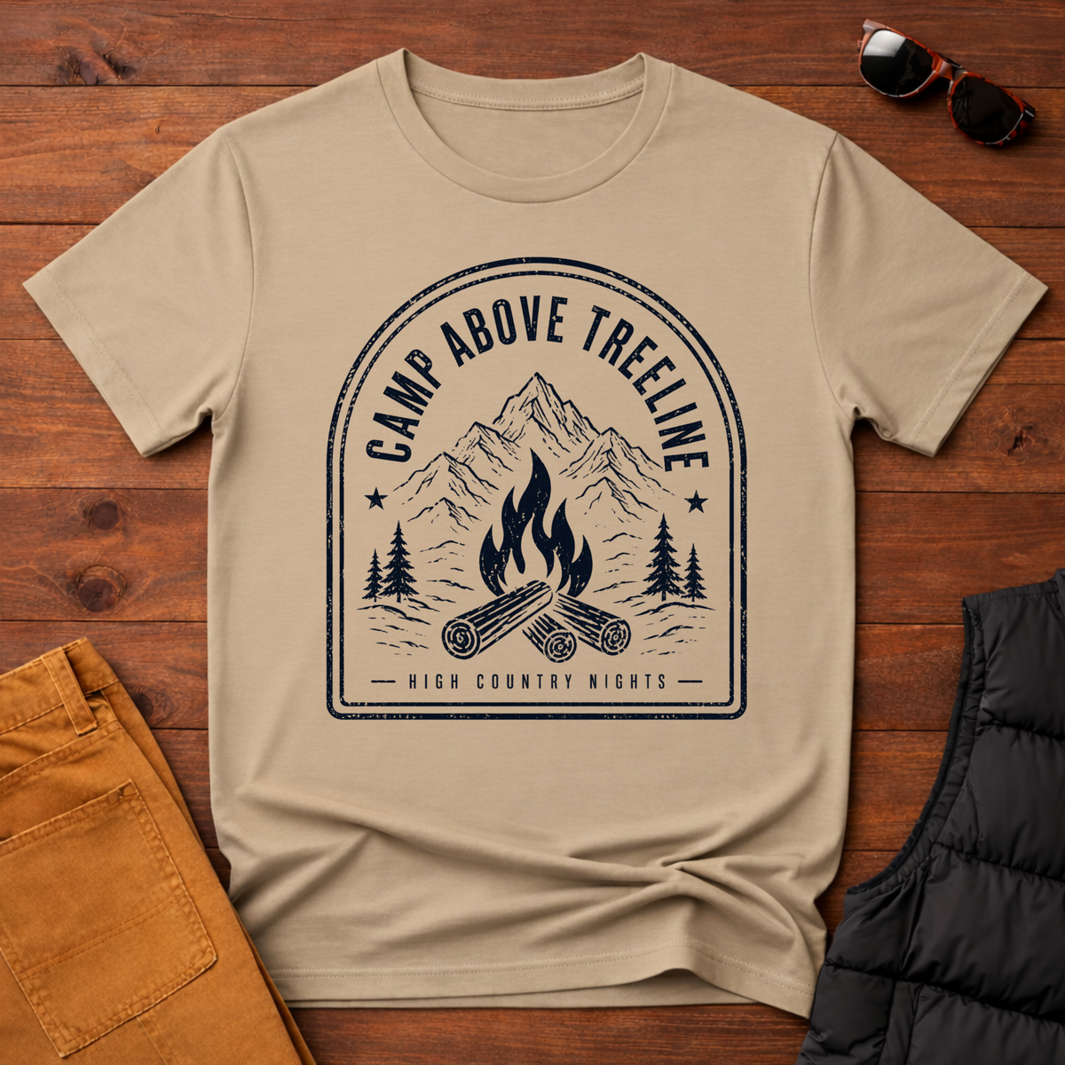 Camp Above Treeline T-Shirt