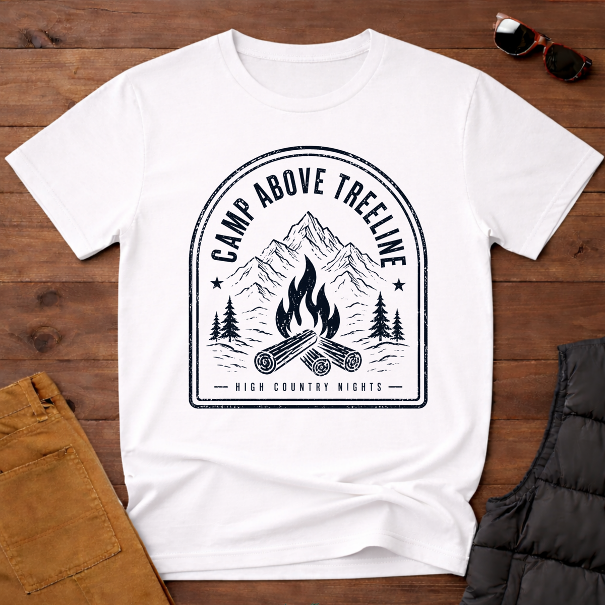 Camp Above Treeline T-Shirt