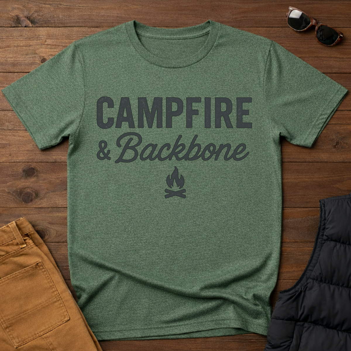 Campfire and Backbone T-Shirt