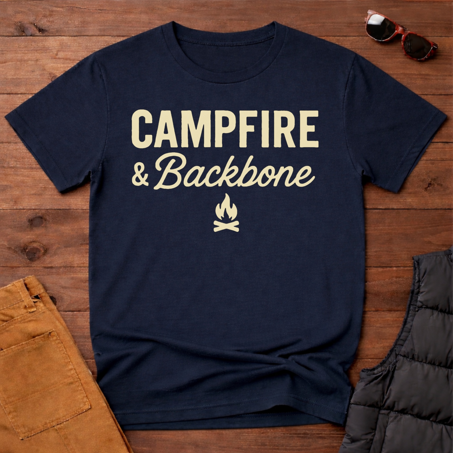 Campfire and Backbone T-Shirt