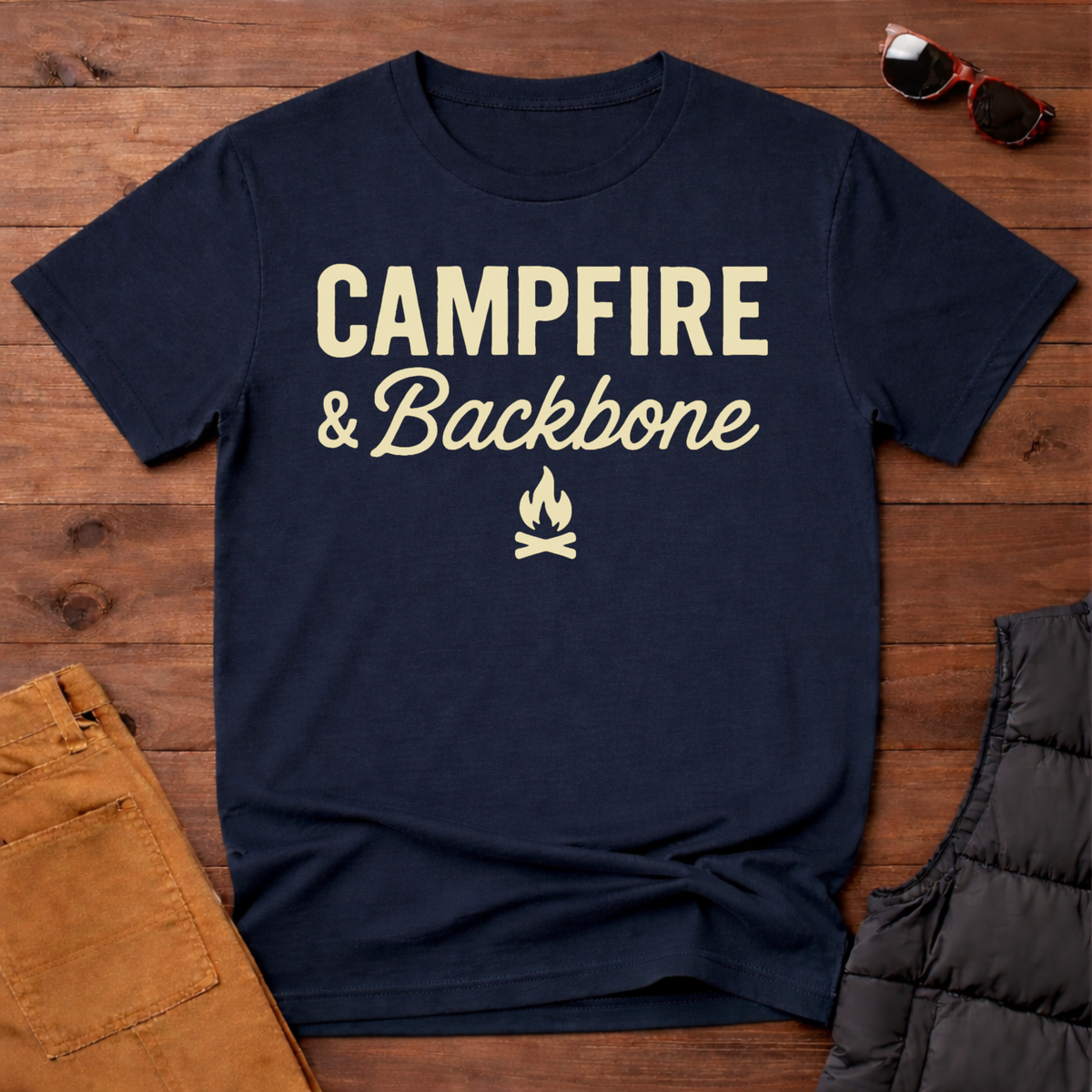 Campfire and Backbone T-Shirt