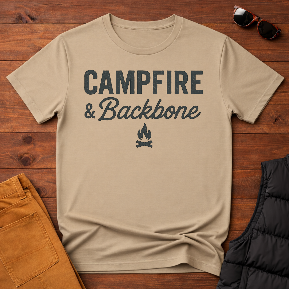 Campfire and Backbone T-Shirt