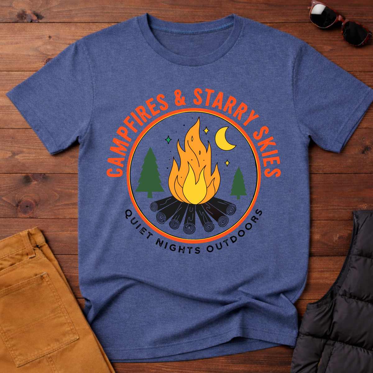 Campfires & Starry Skies T-Shirt