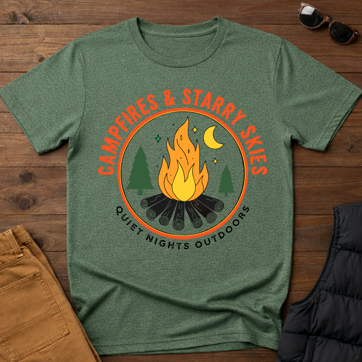 Campfires & Starry Skies T-Shirt