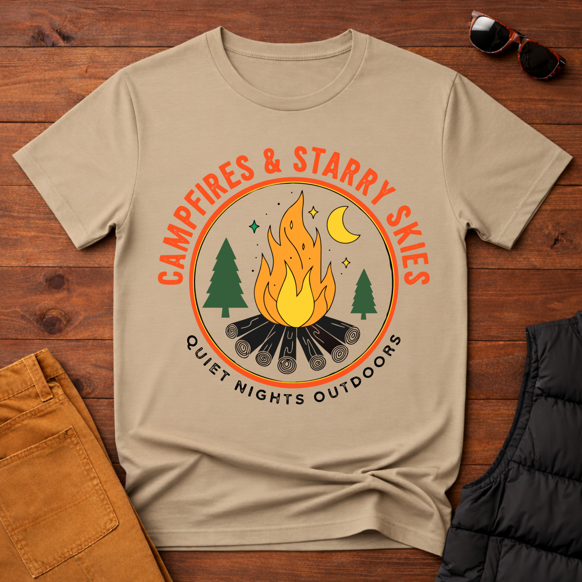 Campfires & Starry Skies T-Shirt