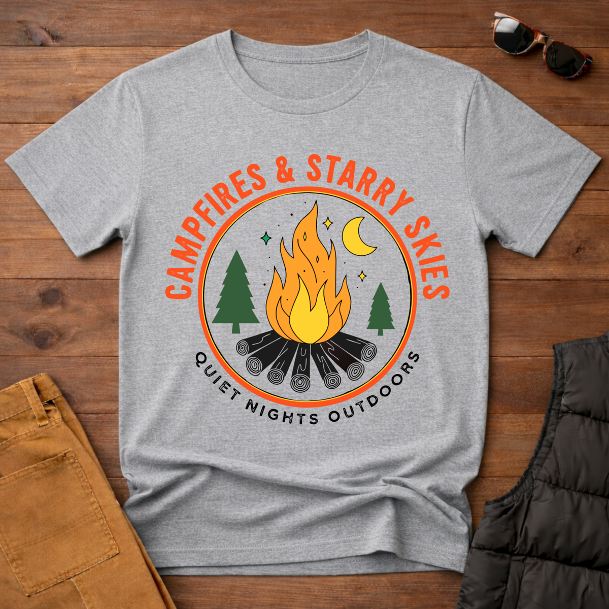 Campfires & Starry Skies T-Shirt