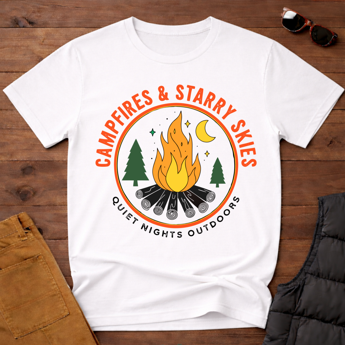 Campfires & Starry Skies T-Shirt