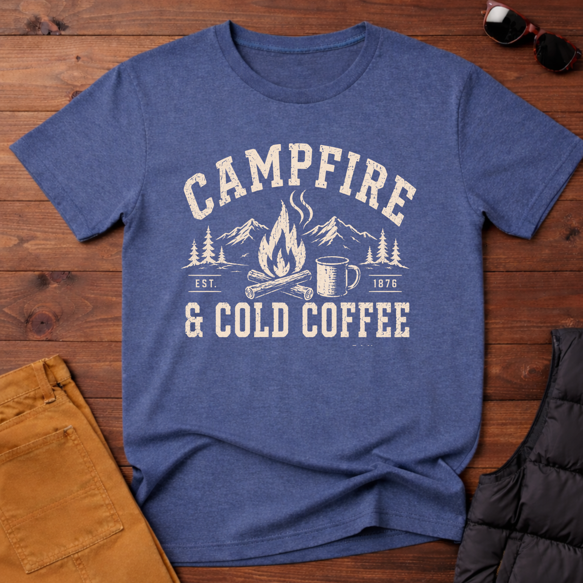 Campfire and Cold Coffee T-Shirt