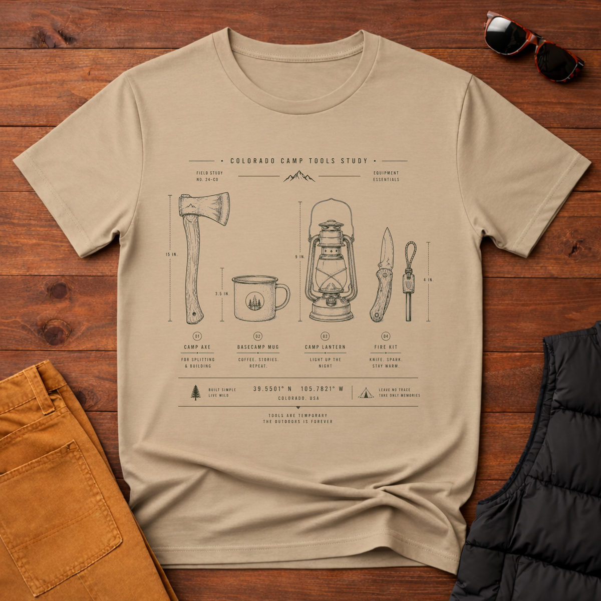 Camp Tools Field Guide T-Shirt