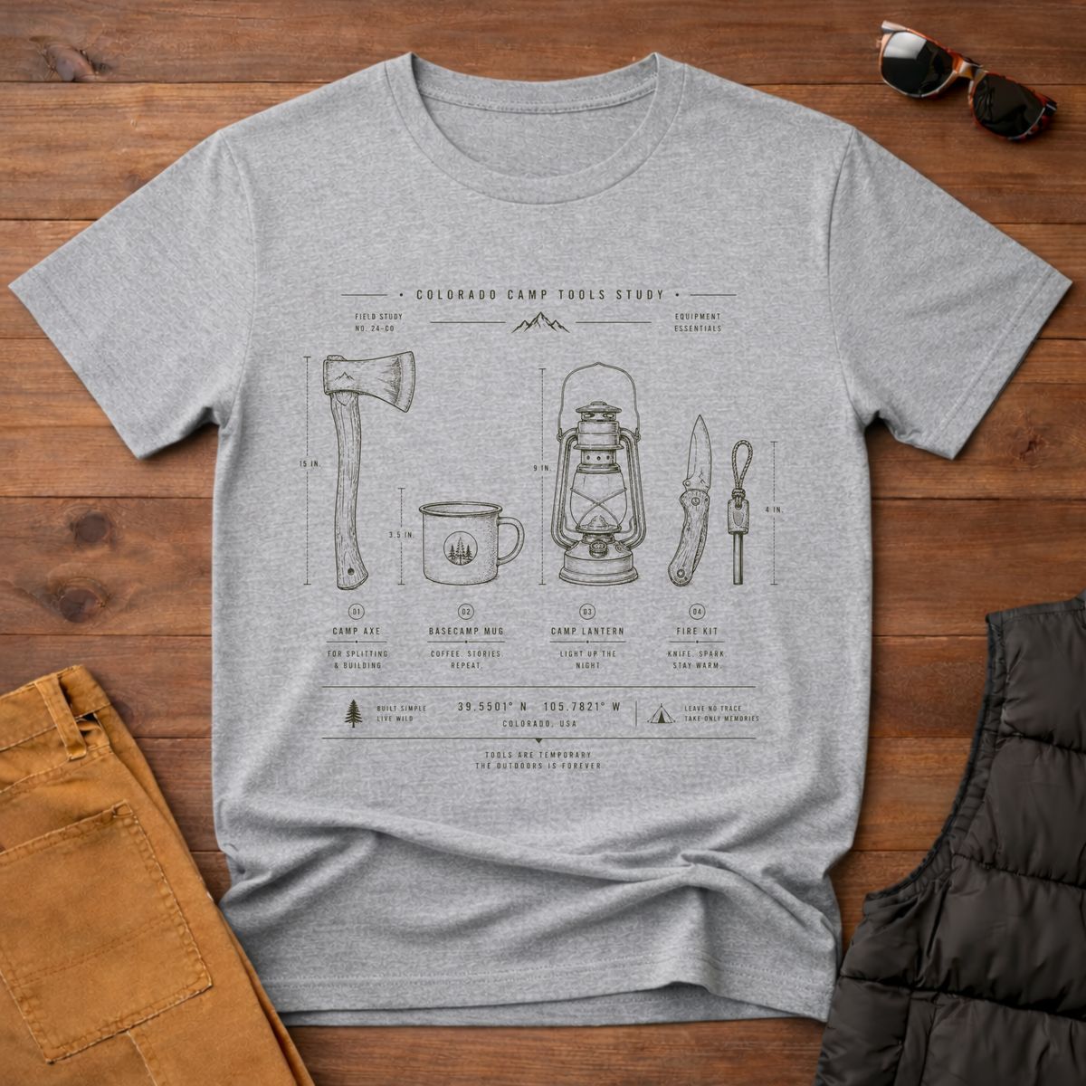 Camp Tools Field Guide T-Shirt