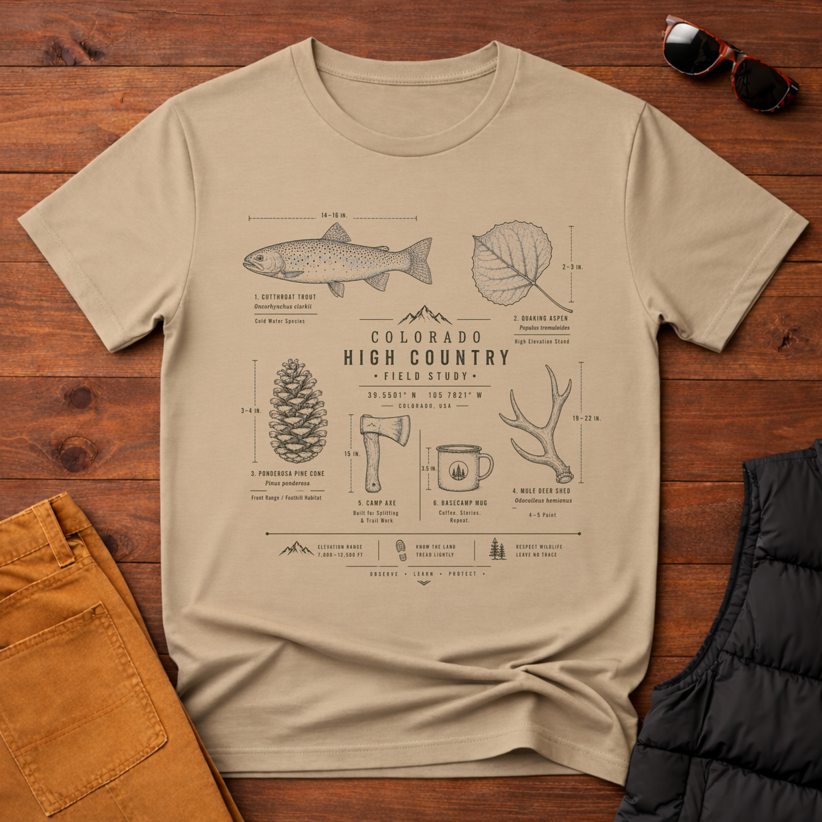 High Country Field Guide T-Shirt