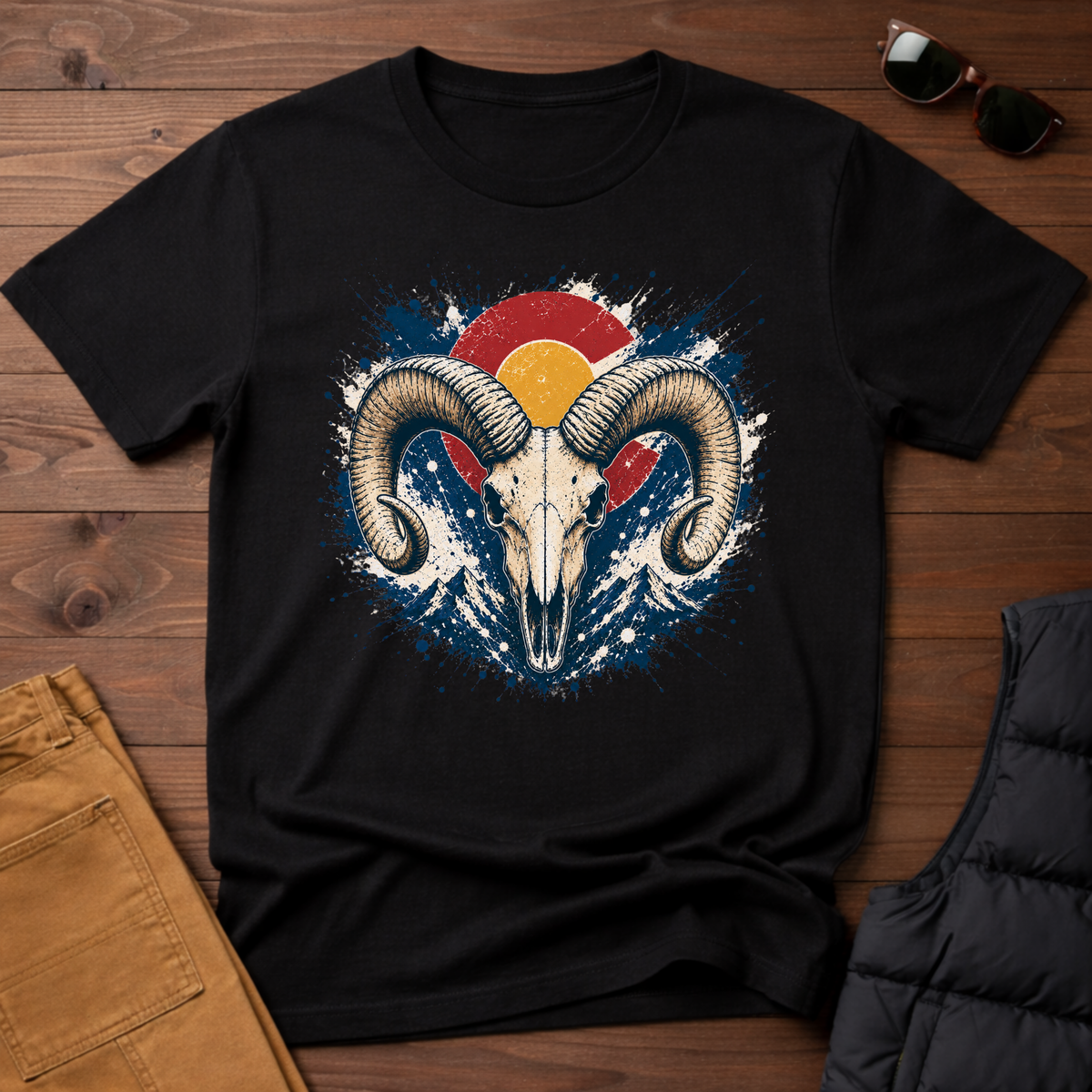 Bighorn Sunset Splatter T-Shirt