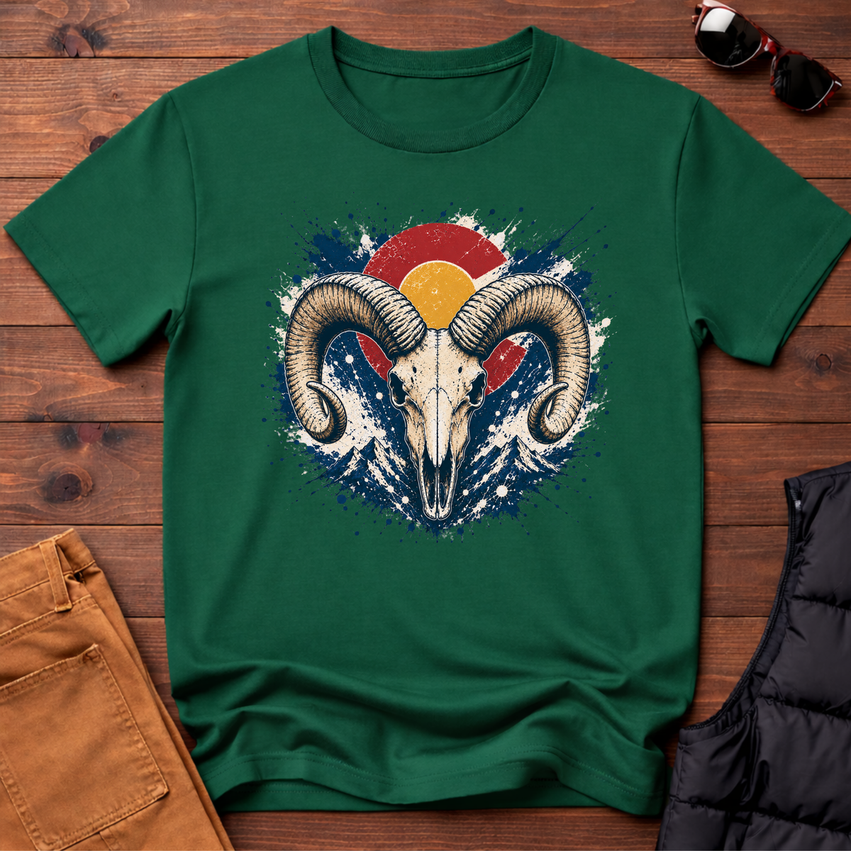 Bighorn Sunset Splatter T-Shirt