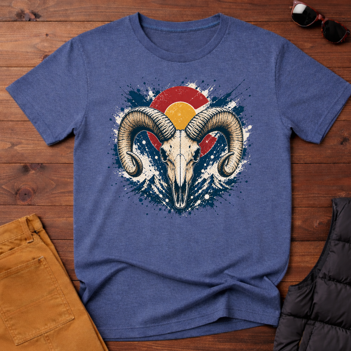 Bighorn Sunset Splatter T-Shirt