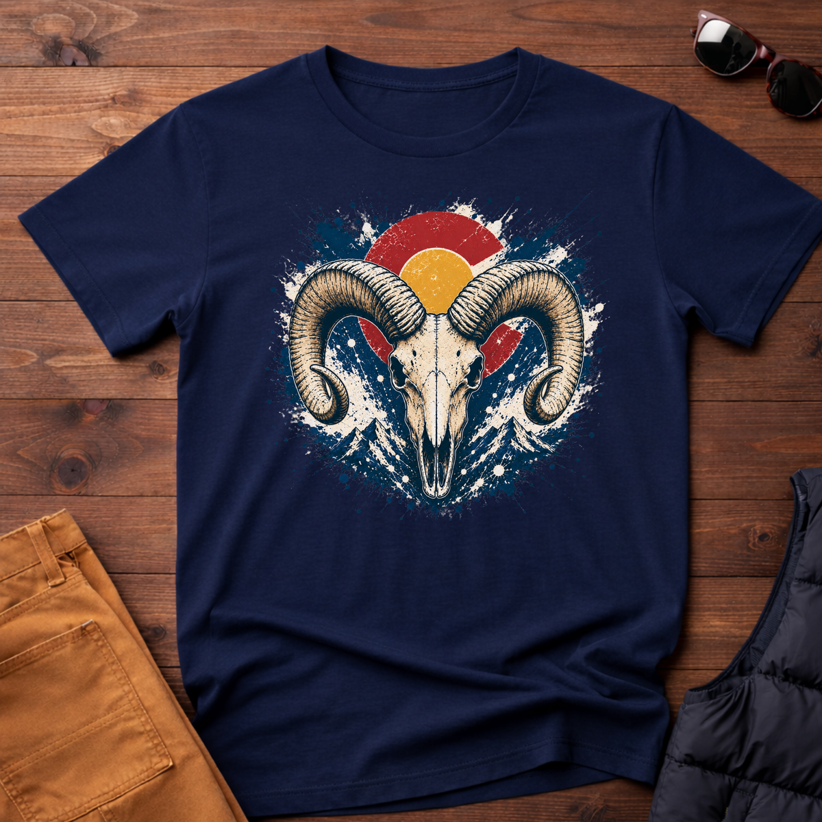 Bighorn Sunset Splatter T-Shirt