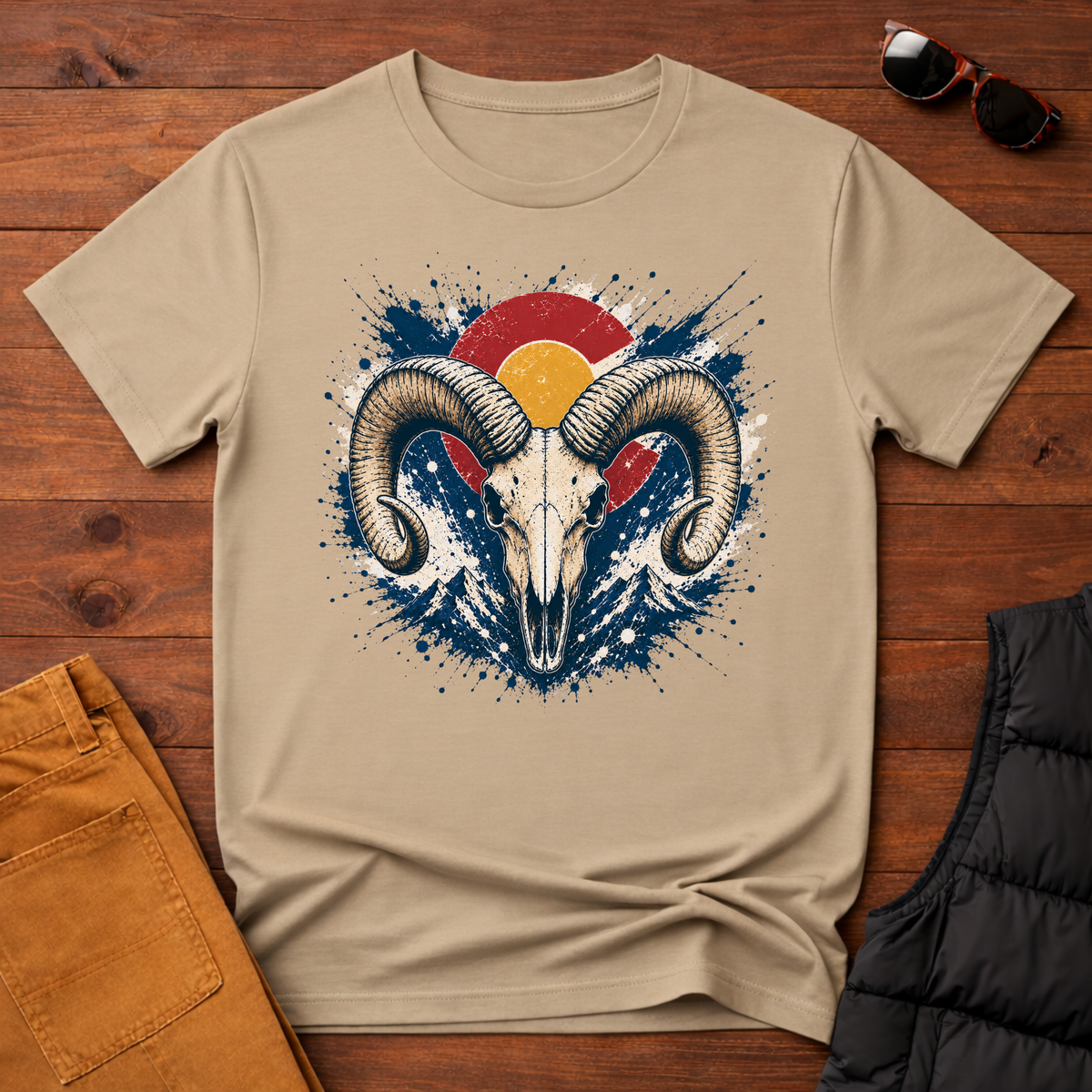 Bighorn Sunset Splatter T-Shirt