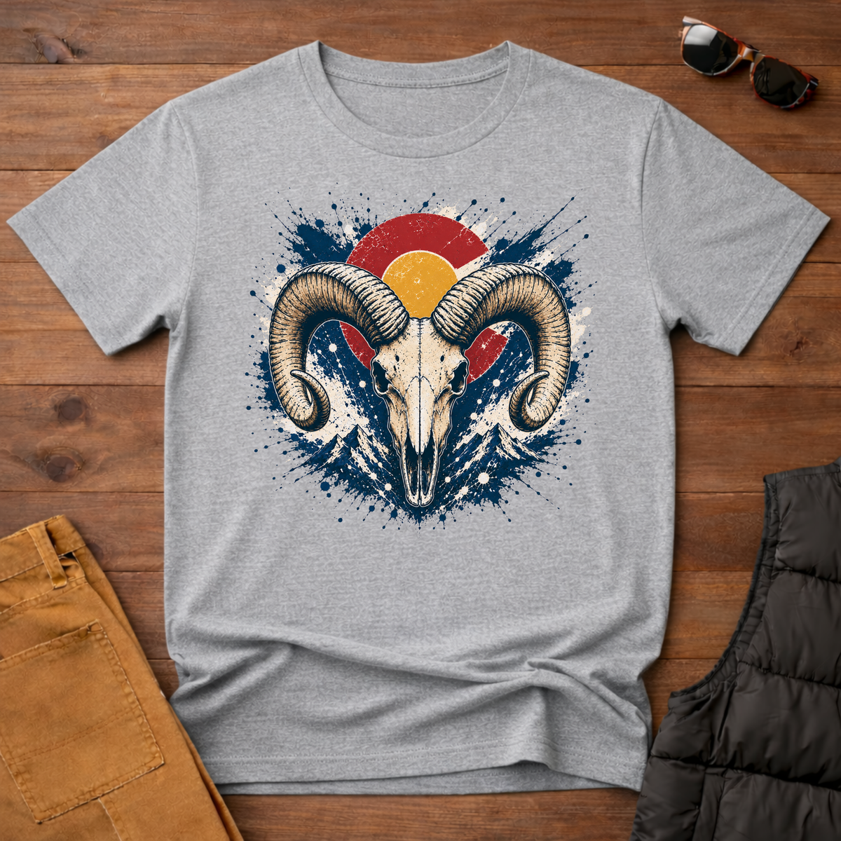 Bighorn Sunset Splatter T-Shirt