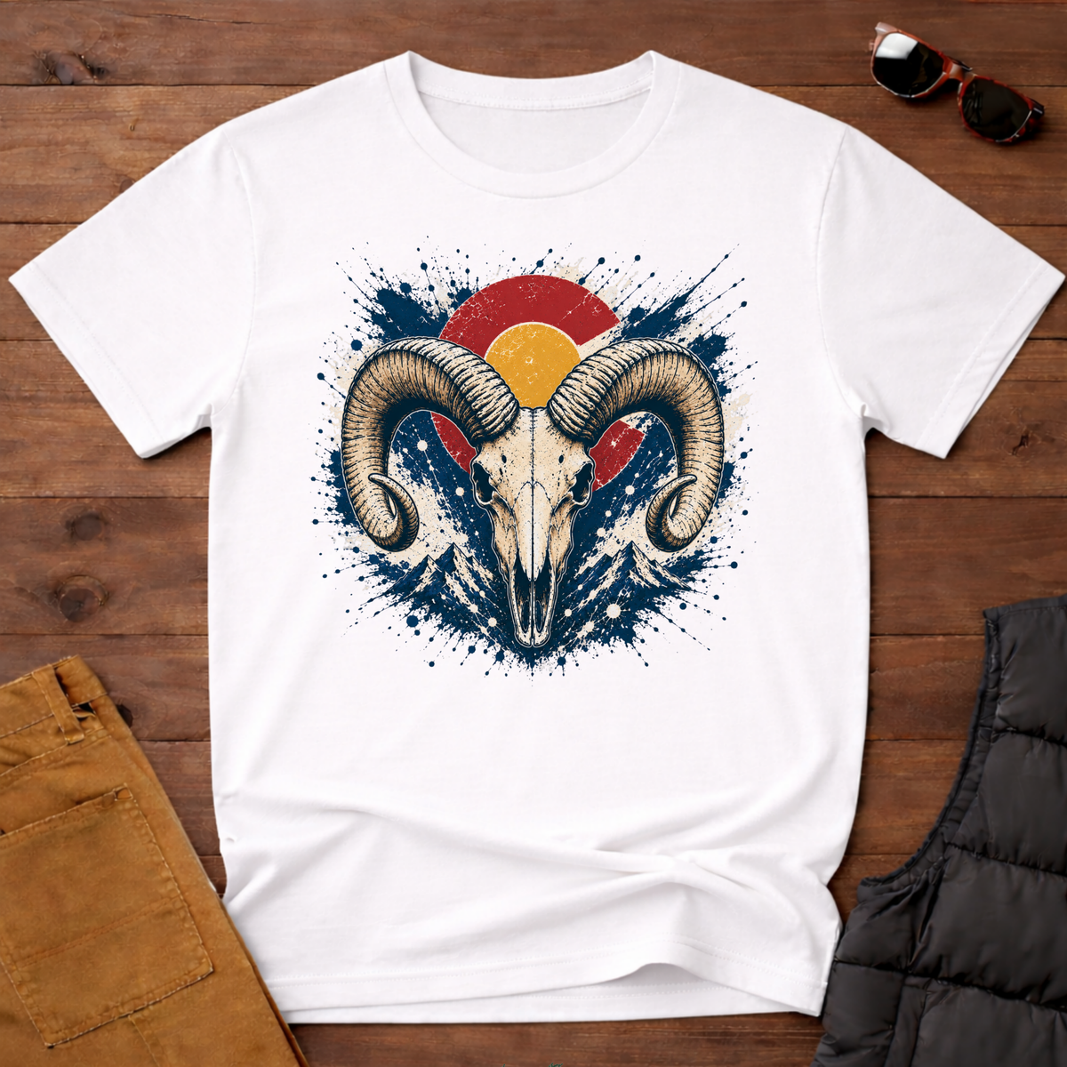 Bighorn Sunset Splatter T-Shirt