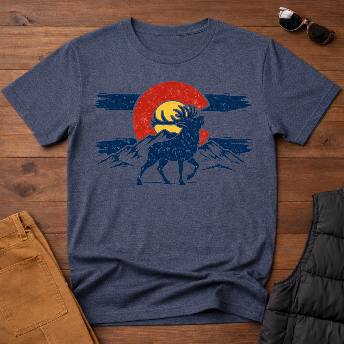 Colorado Flag Mountain T-Shirt