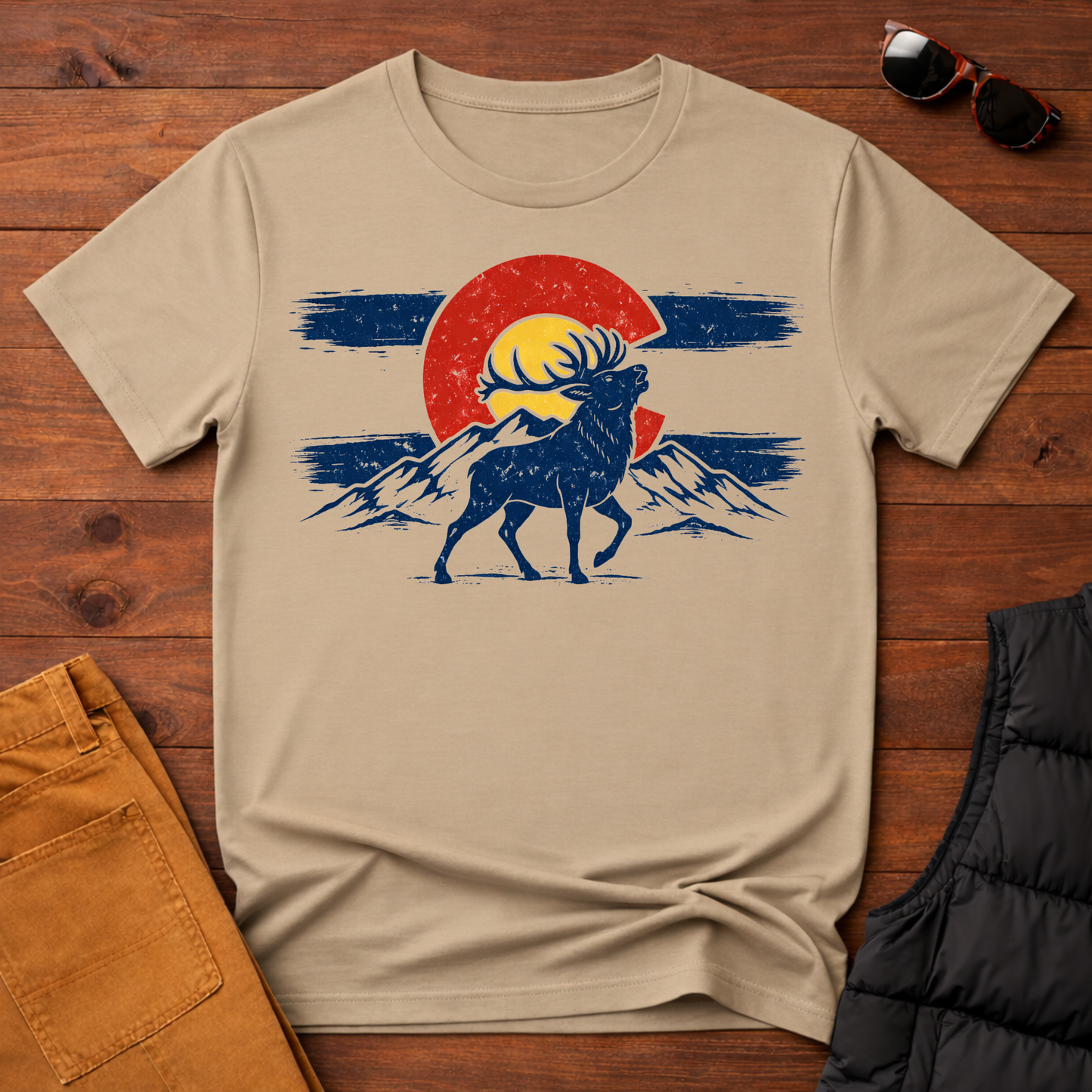 Colorado Flag Mountain T-Shirt