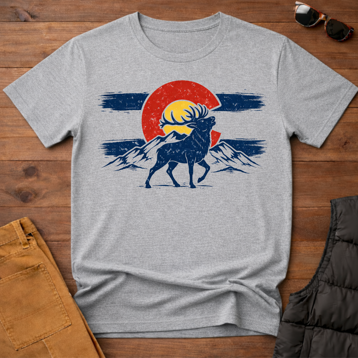 Colorado Flag Mountain T-Shirt