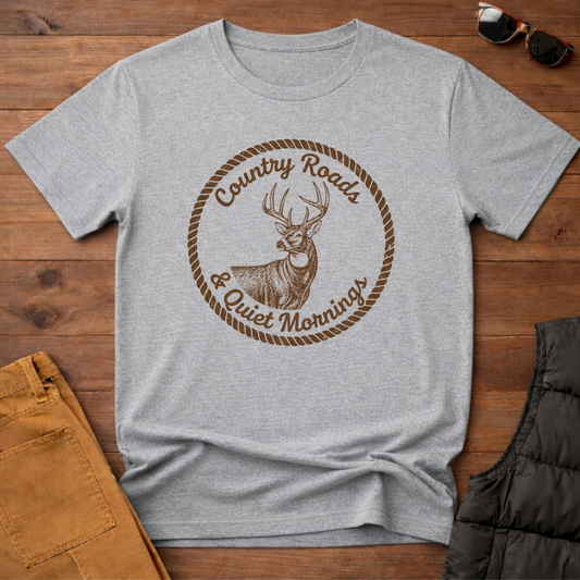 Country Roads &amp; Quiet Mornings T-Shirt | Yampa Roots