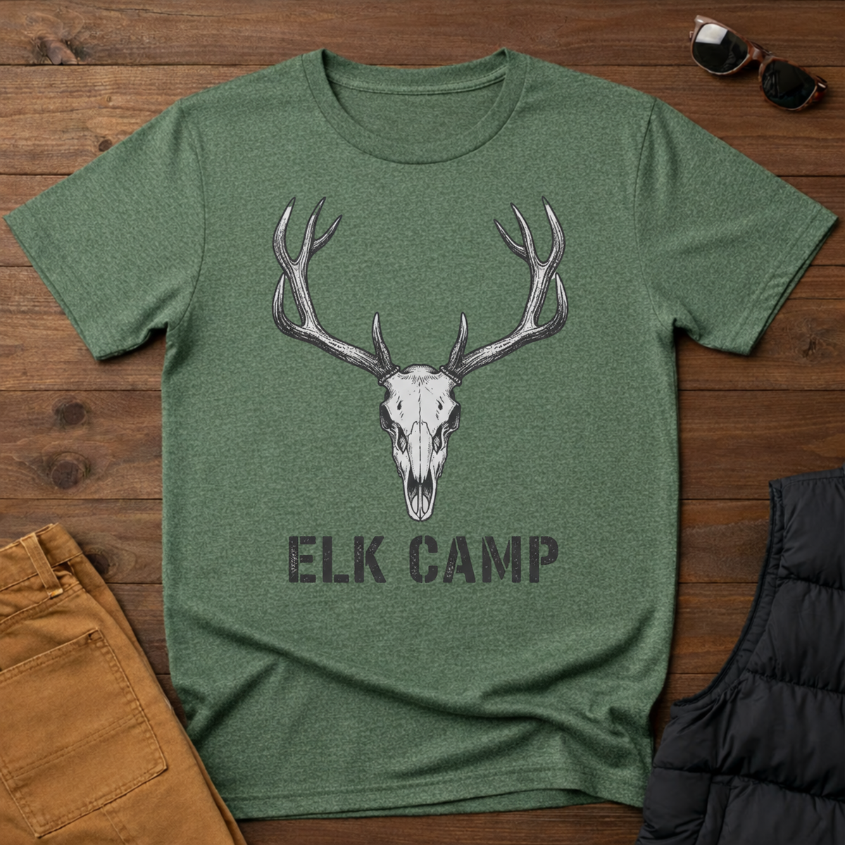 Elk Camp Skull T-Shirt