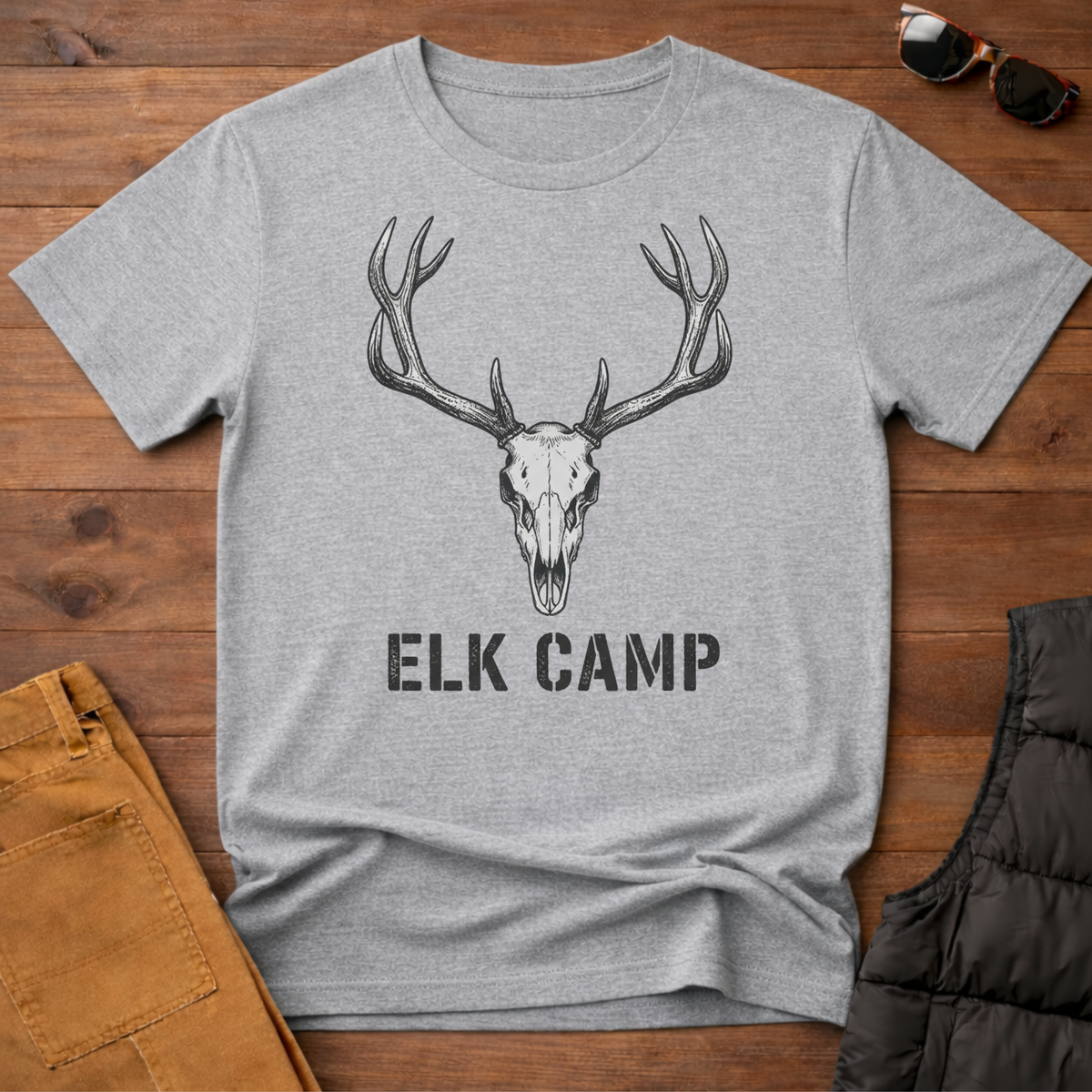 Elk Camp Skull T-Shirt