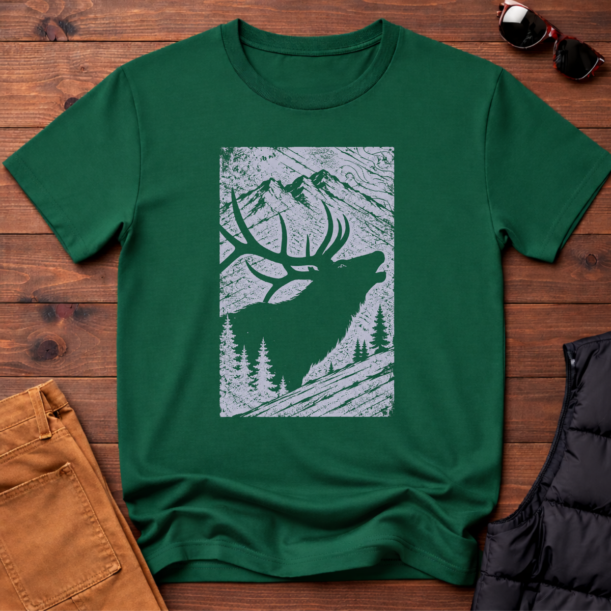 Etched Elk T-Shirt