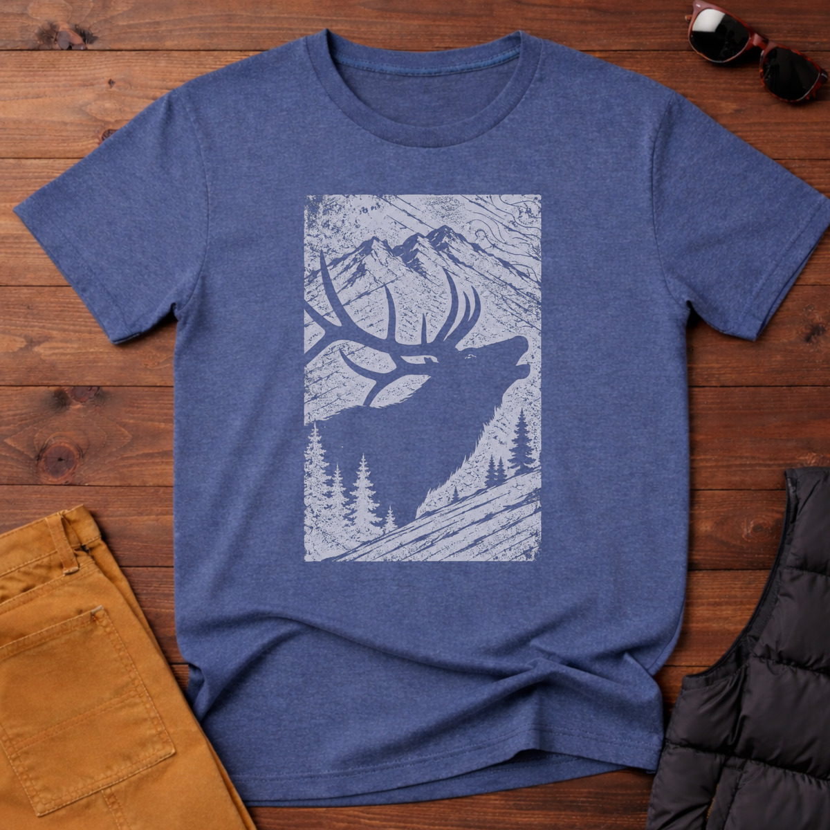 Etched Elk T-Shirt
