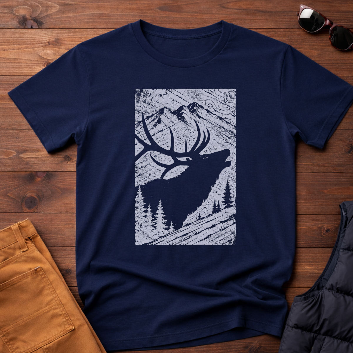 Etched Elk T-Shirt