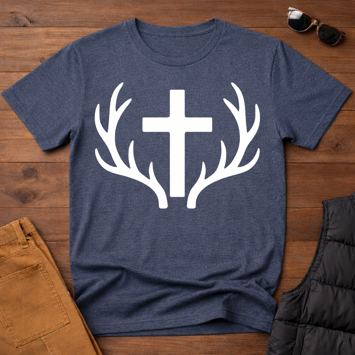 Faith and Antlers T-Shirt