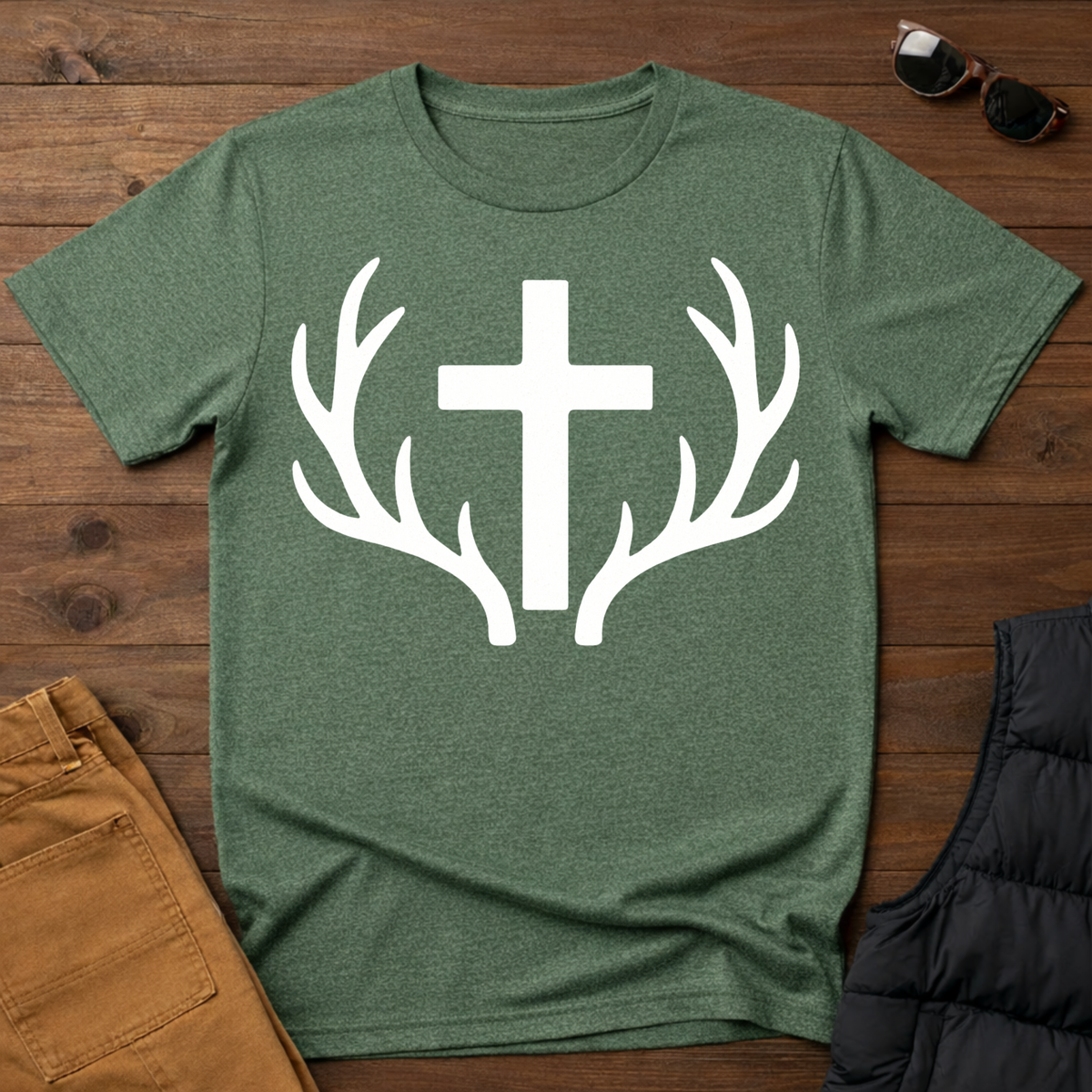 Faith and Antlers T-Shirt