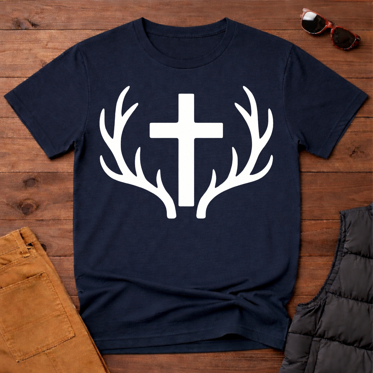 Faith and Antlers T-Shirt